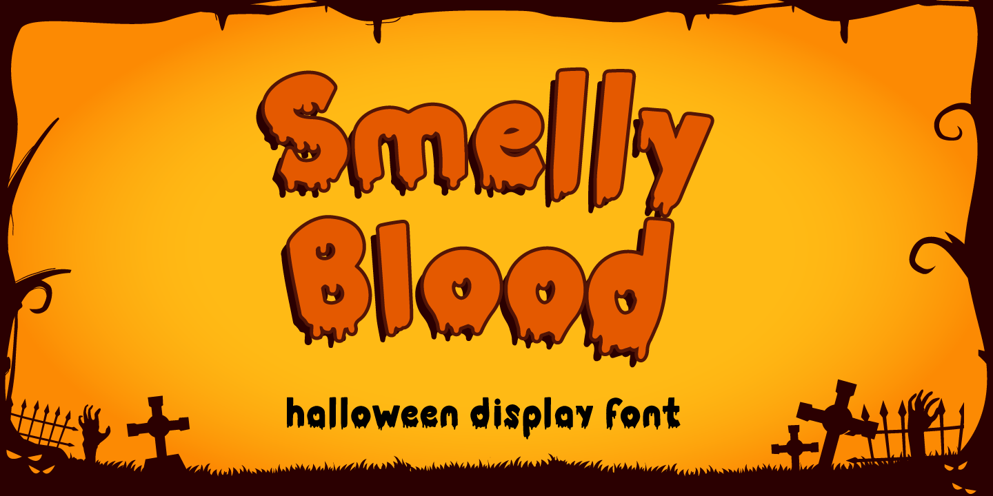 Beispiel einer Smelly Blood-Schriftart #7